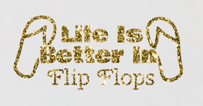 Life Is Better In Flip Flops DECAL - RikkiTikkiTabby