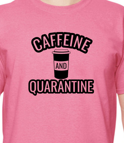 Caffeine and Quarantine T-shirt - RikkiTikkiTabby