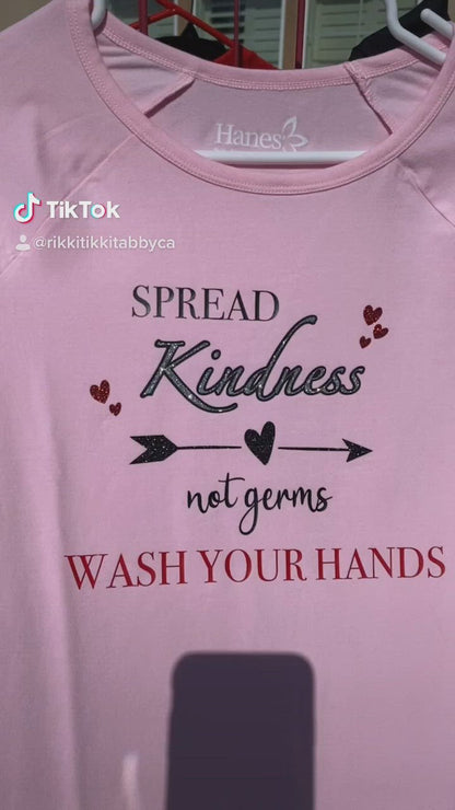 Spread Kindness NOT Germs MULTI GLITTER