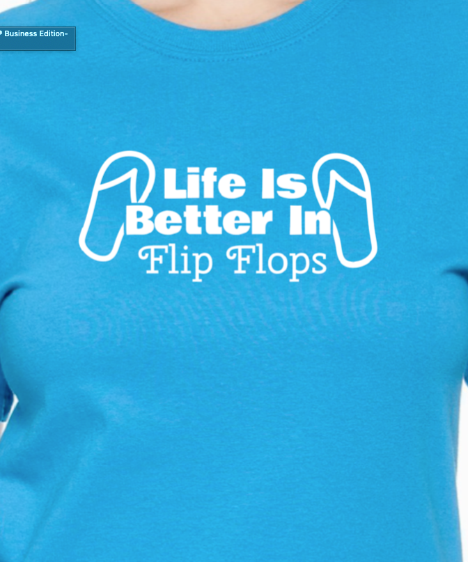 Life Is Better In Flip Flops - RikkiTikkiTabby