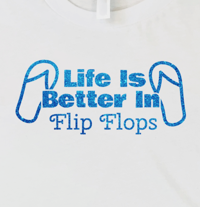 Life Is Better In Flip Flops - RikkiTikkiTabby