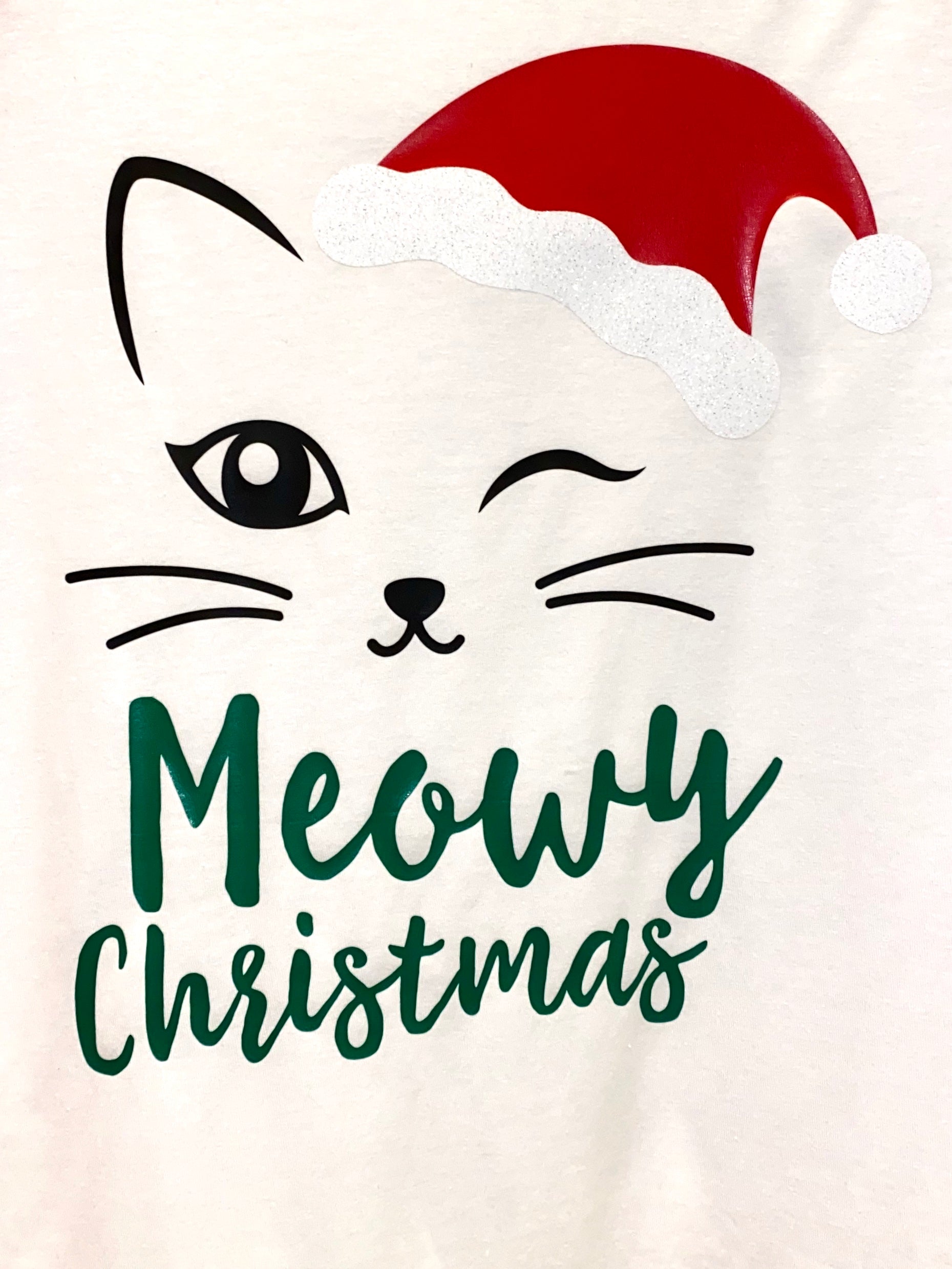 Meowy Christmas T-Shirt - RikkiTikkiTabby