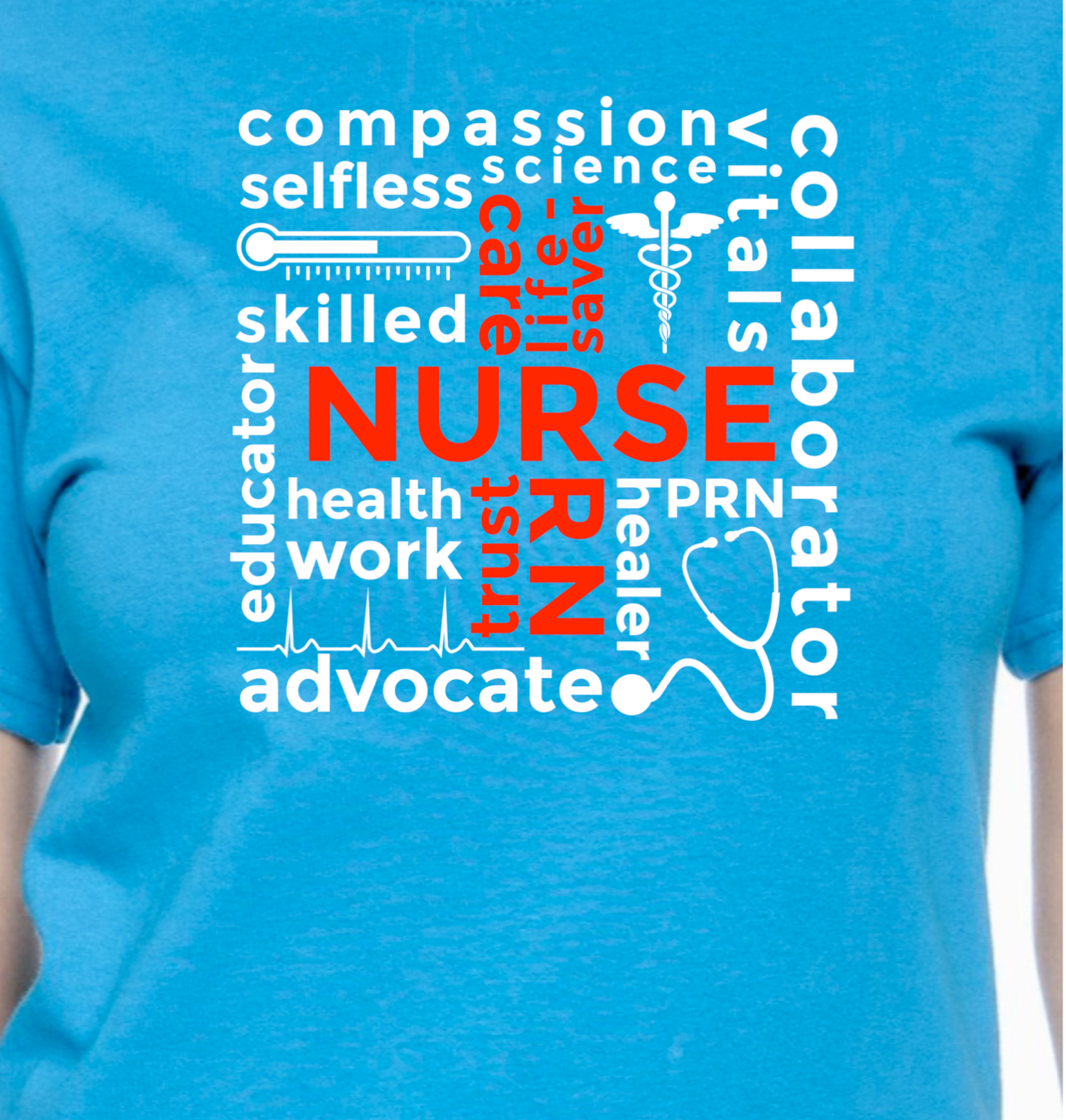 Nurse RN Subway style T-Shirt - RikkiTikkiTabby