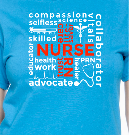 Nurse RN Subway style T-Shirt - RikkiTikkiTabby