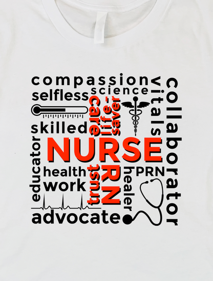 Nurse RN Subway style T-Shirt - RikkiTikkiTabby